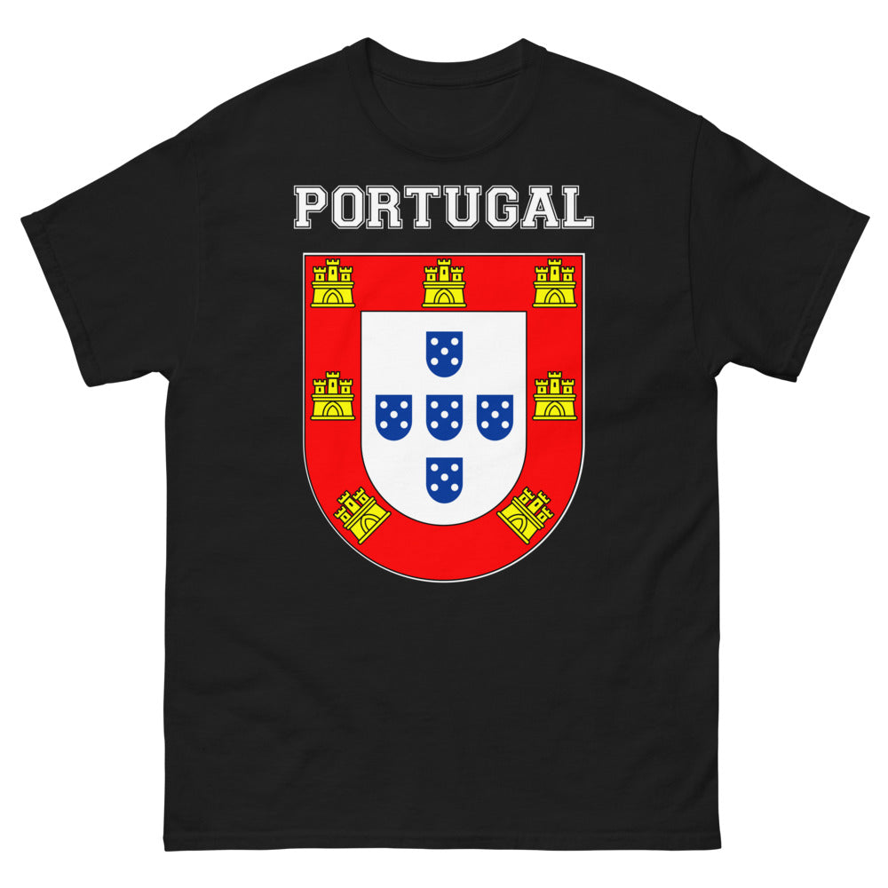 T-shirt Portugal noir - design mystérieux et intrigant