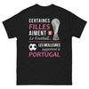 T-shirt Portugal noir - Certaines Filles Aiment le Football
