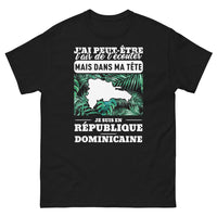 Thumbnail for T-shirt République Dominicaine noir - Écoute sélective humoristique