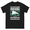 T-shirt République Dominicaine noir - Écoute sélective humoristique