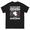 T-shirt Aveyron noir - J'ai peut-être l'air de t'écouter