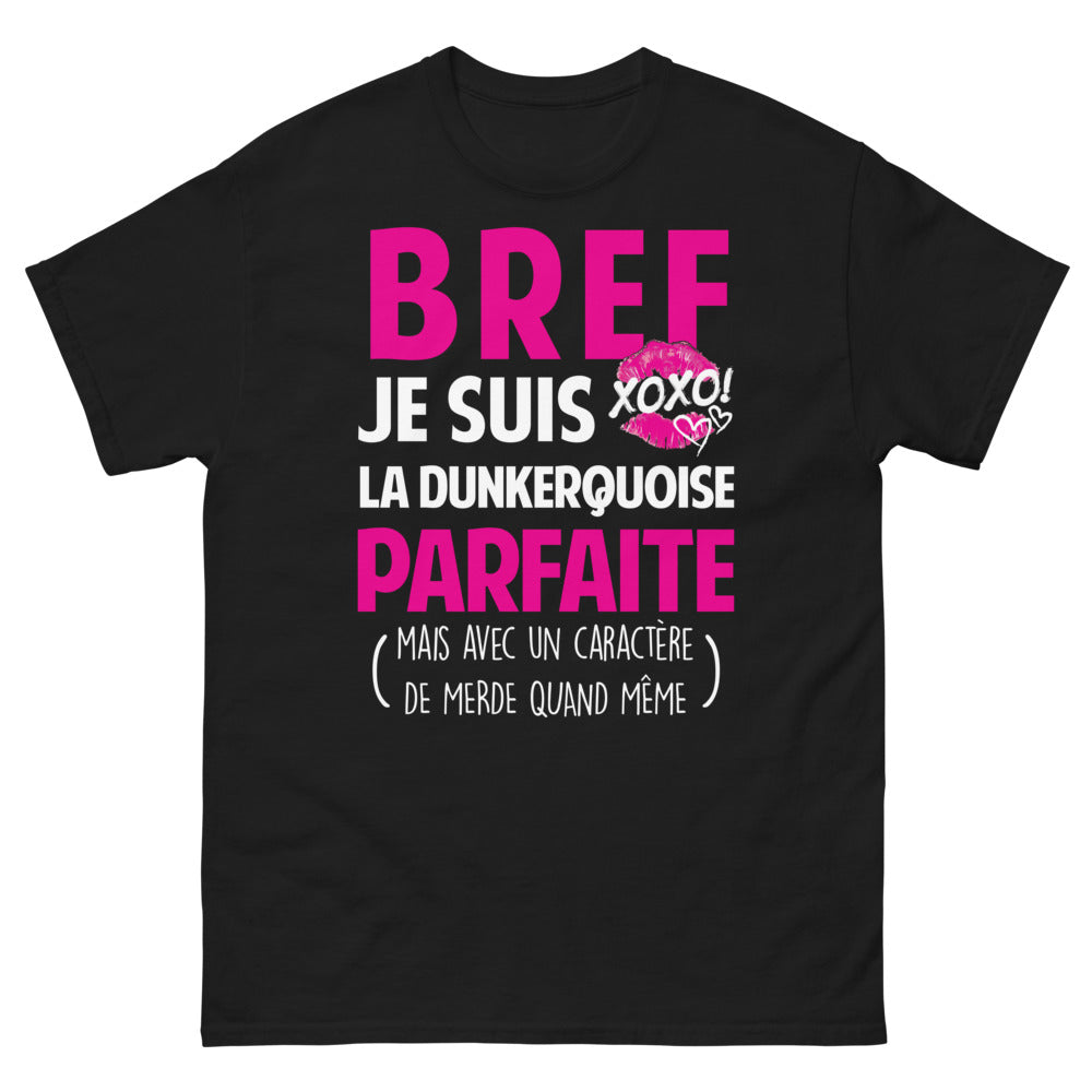 T-shirt Dunkerquoise noir - Je suis XoXo, la parfaite