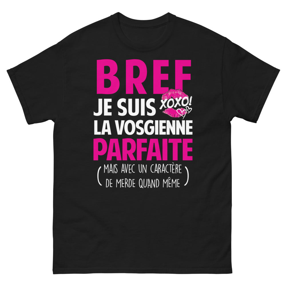 T-shirt Vosges noir - Je suis la Vosgienne parfaite