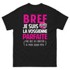 T-shirt Vosges noir - Je suis la Vosgienne parfaite