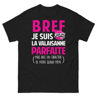 Thumbnail for T-shirt Valaisanne noir - Bref, je suis la Valaisanne parfaite