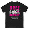 T-shirt Valaisanne noir - Bref, je suis la Valaisanne parfaite