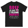 T-shirt Italie noir - Caractère de merde avec humour