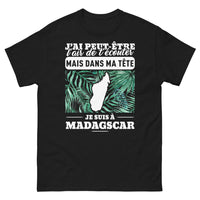 Thumbnail for T-shirt Madagascar noir - J'ai peut-être l'air de t'écouter