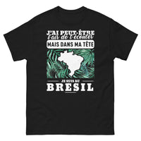 Thumbnail for T-shirt Brésil noir - J'ai peut-être l'air de t'écouter