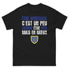T-shirt Ardèche noir - Être Dieu, mais en mieux
