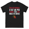 T-shirt Aveyron noir - Être Dieu, mais en mieux!