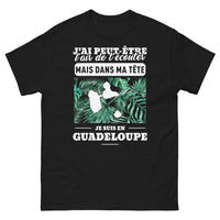 Thumbnail for T-shirt Guadeloupe noir - J'ai Peut-être l'Air de T'Écouter