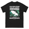 T-shirt Martinique noir - Dans ma tête je suis en Martinique