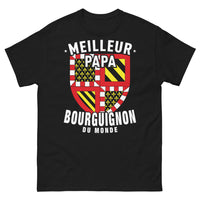 Thumbnail for T-shirt Bourgogne noir - Meilleur Papa du Monde