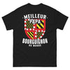 T-shirt Bourgogne noir - Meilleur Papa du Monde