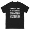 T-shirt Bourgogne noir - Deux types de personnes dans l'univers