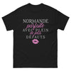 T-shirt Normande Parfaite noir - Jolis défauts avec humour