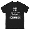 T-shirt Normandie noir - Pas besoin de thérapie