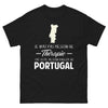 T-shirt Portugal noir - Je n'ai pas besoin de thérapie