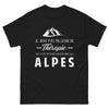 T-shirt Alpes noir - Je n'ai pas besoin de thérapie