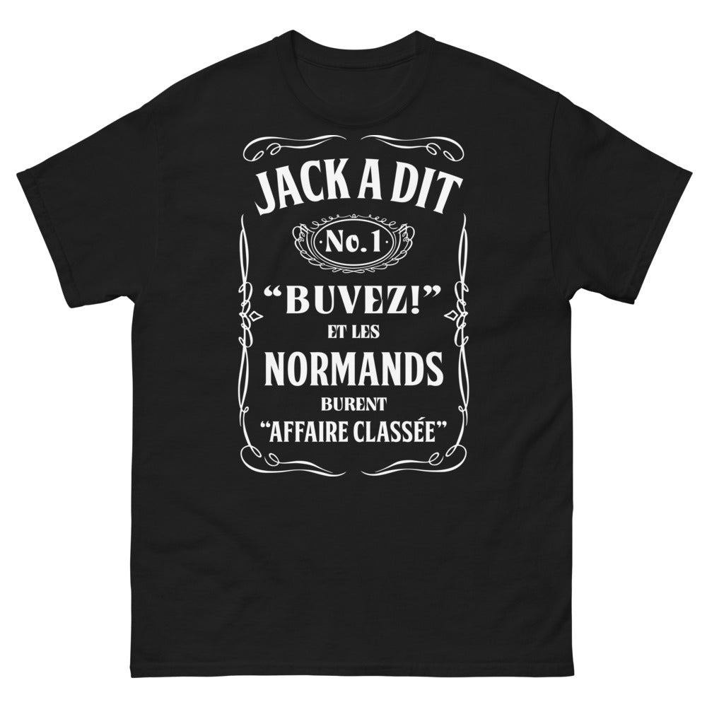 T-shirt Normand noir - Jack a dit : Buvez et les Normands burent