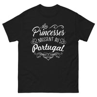 Thumbnail for T-shirt Portugal noir - Les princesses naissent au Portugal