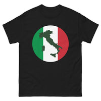 Thumbnail for T-shirt Italie noir - carte du drapeau italien