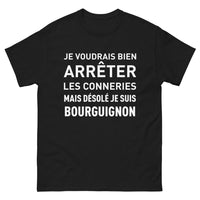 Thumbnail for T-shirt Bourgogne noir - Je suis Bourguignon !