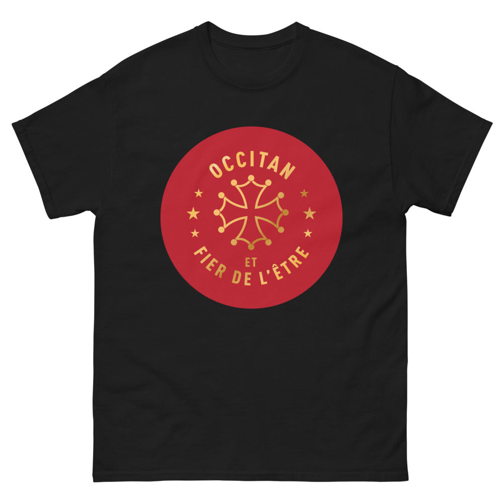 T-shirt Occitan noir - Fier d'être Occitan face
