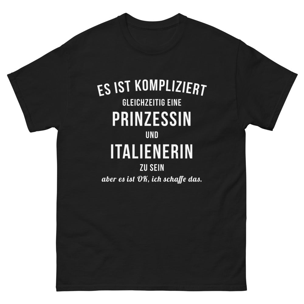 T-shirt Italie noir - Es ist kompliziert aber es ist okay