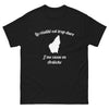 T-shirt Ardèche noir - La réalité est trop dure, je me casse en Ardèche
