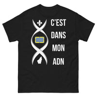 Thumbnail for T-shirt régional noir - C'est dans mon ADN design amusant