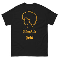 Thumbnail for T-shirt élégance noir - Black is Gold design