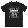 T-shirt Maman aide-soignante noir - Fierté et engagement