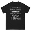 T-shirt Bretagne noir - Fière d'être maman et Bretonne