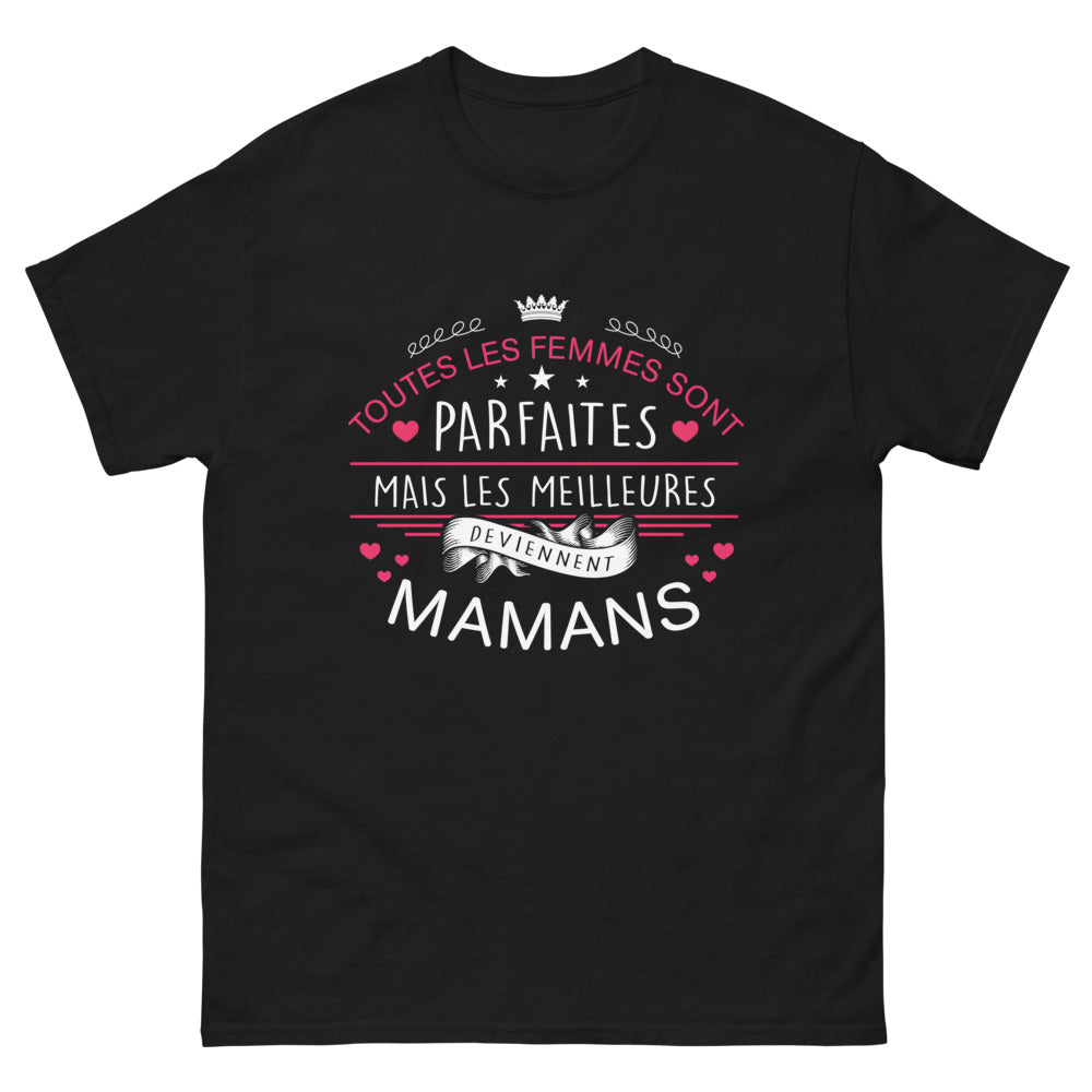 T-shirt maternité noir - Toutes les femmes sont parfaites
