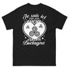 T-shirt Bretagne noir - Mon cœur est en Bretagne
