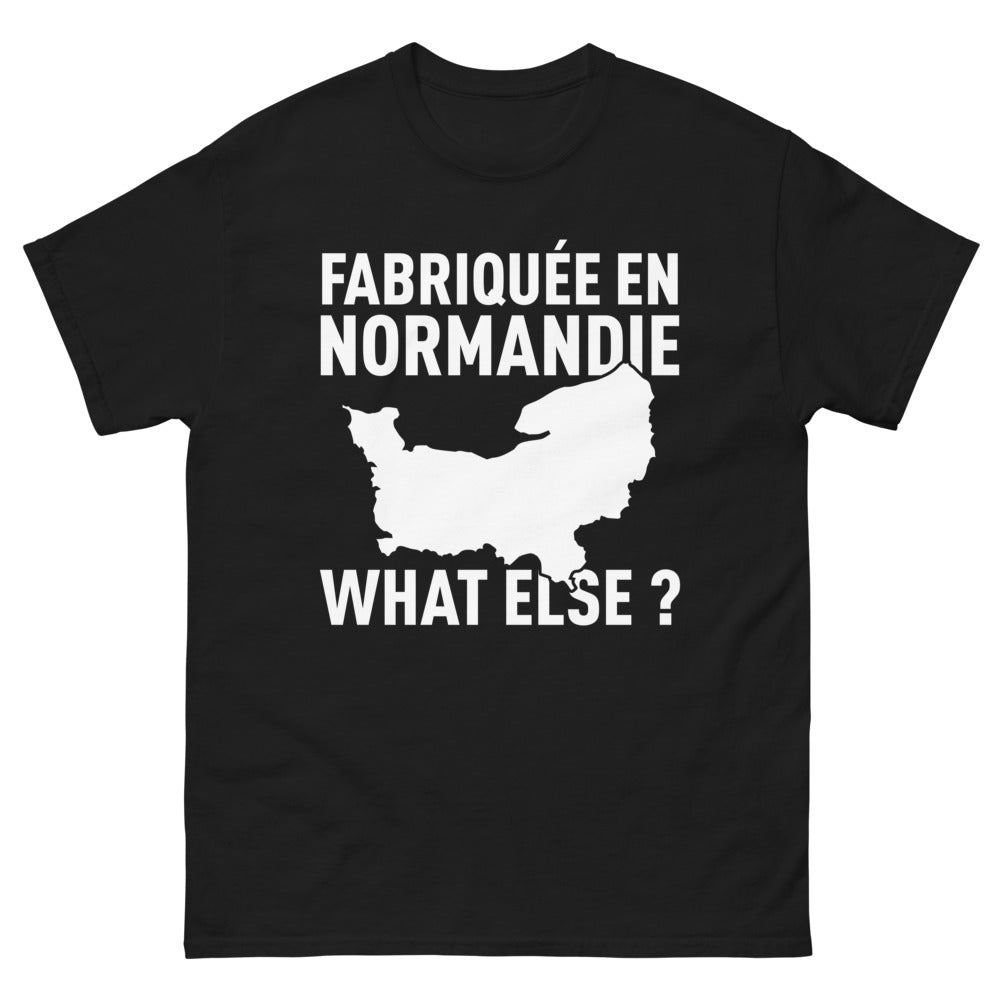 T-shirt Normandie noir - What Else ?