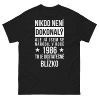 Thumbnail for T-shirt Année de Naissance 1986 noir - Nikdo Neni Dokonaly...