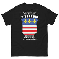 Thumbnail for T-shirt Biterrois noir - Un héros pour Montpellierains