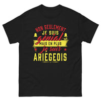 Thumbnail for T-shirt Ariège noir - Non seulement je suis génial