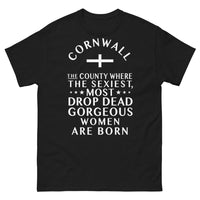 Thumbnail for T-shirt Cornwall noir - Les femmes les plus magnifiques