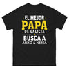 T-shirt Galicia noir - El Mejor Papá de Galicia