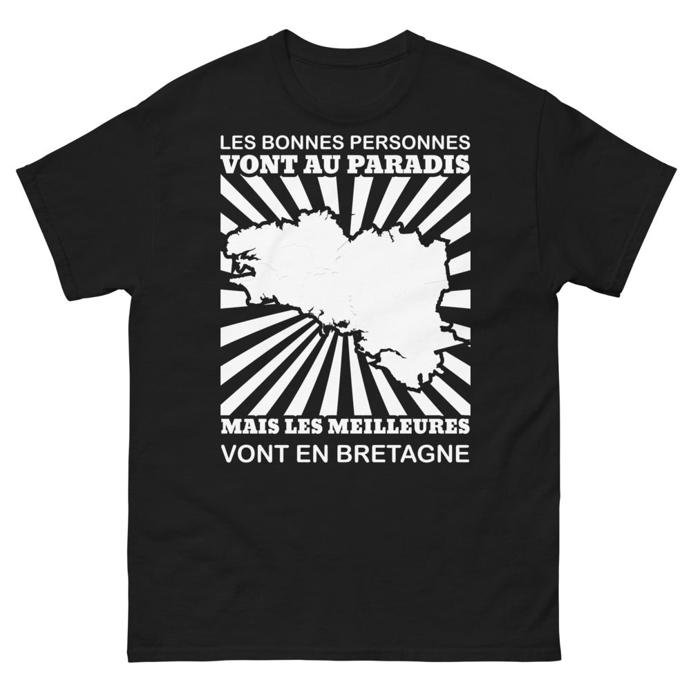 T-shirt Bretagne noir - Les meilleures vont en Bretagne