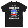 T-shirt Réunion noir - Je suis I'Rhum Man, Super Héros