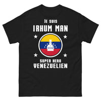Thumbnail for T-shirt Vénézuélien noir - Je suis Rhum-Man, Super Héros