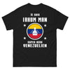 T-shirt Vénézuélien noir - Je suis Rhum-Man, Super Héros