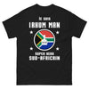 T-shirt Sud-Africain noir - Je suis Rhum Man, Super Héros