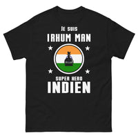 Thumbnail for T-shirt Indien Sombre noir - Rhum Man super héros local