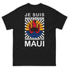T-shirt Polynésie noir - Je suis un descendant de Maui